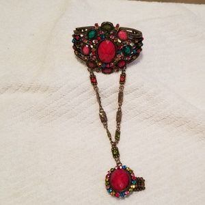 Beautiful fashion bracelet and ring